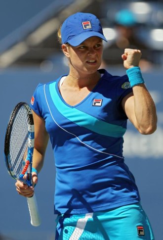 Kim Clijsters durante su partido ante Ana Ivanovic.