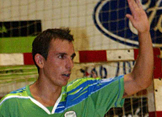 Borja celebra un gol con Inter Movistar