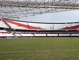 Vista parcial del estadio Monumental de Buenos Aires.