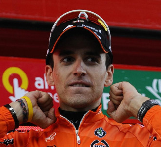 Igor Antn en el podio de Andorra.