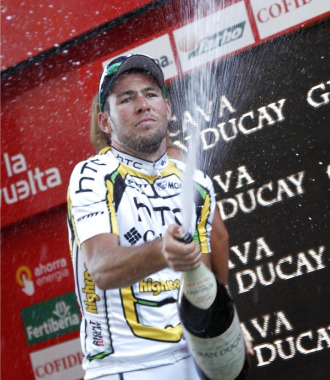 Cavendish celebr por todo lo alto su triunfo.