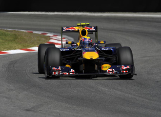 El Red Bull de Webber en un momento de la carrera