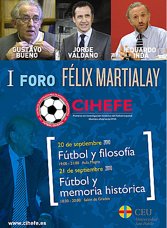 Cartel anunciador del I Foro Flix Martialay