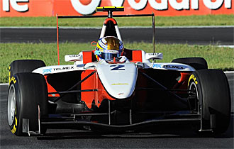 Gutirrez, durante una carrera de la GP3 de este ao.