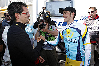 Fran Contador junto a su hermano Alberto, en una imagen der archivo