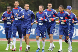 La seleccin francesa se prepara para los partidos contra Rumana y Luxemburgo.