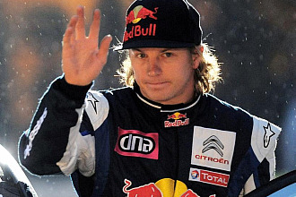 Kimi Raikkonen, en el Mundial de Rallies