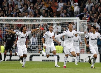 El Madrid, con Ronaldo a la cabeza, celebra el 1-0