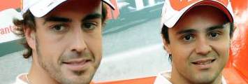 Fernando Alonso y Felipe Massa