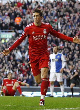Fernando Torres hizo el segundo del Liverpool.