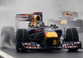 Vettel, durante la carrera de Corea.