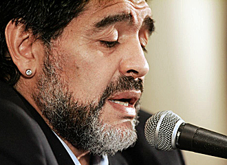 Maradona en una imagen de archivo.