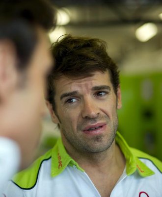 Carlos Checa, con los colores del equipo Pramac