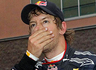 Vettel durante el Gran Premio de Korea.