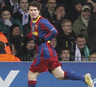 Messi celebra el 0-1