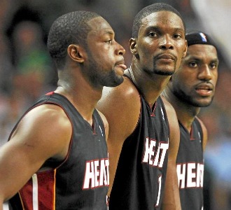 Wade, Bosh y LeBron