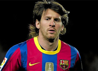 Messi, durante un partido.