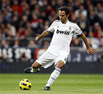 Carvalho, en un partido del Real Madrid.