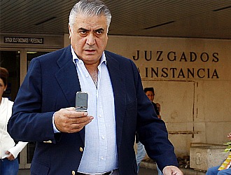 Lorenzo Sanz, saliendo de los juzgados