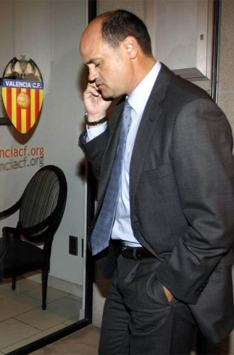 Fernando Gmez, en las instalaciones del Valencia.