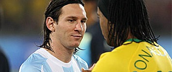Messi y Ronaldinho