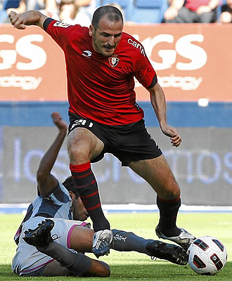 Soriano, durante un partido con Osasuna, en una imagen de archivo