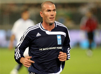 Zidane Zidane, en el Partido contra la Pobreza de hace tres aos