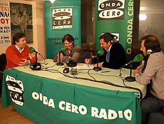 Nadal comparti micrfono con Angel Rodrguez, Santi Segurola y Paco Muoz
