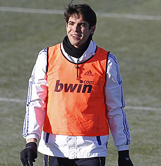 Kak, durante un entrenamiento del Madrid.