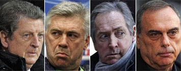 Hodgson, Ancelotti, Houllier y Avant Gram