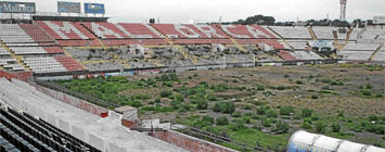El estadio Luis Sitjar, en ruinas