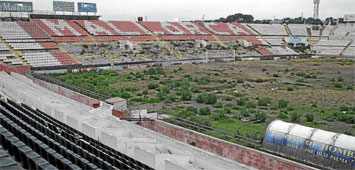 El estadio Luis Sitjar, en ruinas
