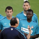 Bentez, entrenando al Inter