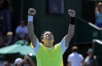 Ferrer celebra su victoria en la final