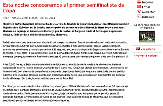 ste es el prrafo, publicado en el web oficial de la RFEF, que ha indignado al Real Madrid.