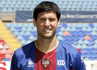 Nacho Gonzlez, en su presentacin como jugador del Levante
