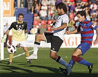 Marcos Mrquez, en el encuentro entre el Huesca y el Salamanca de la primera vuelta