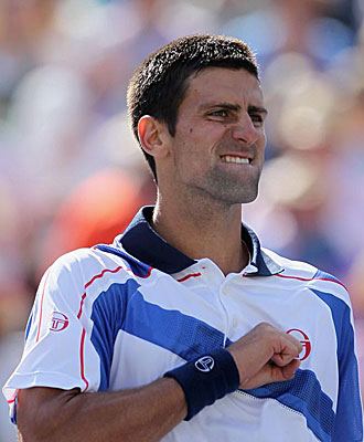 Djokovic celebra la victoria en Indian Wells