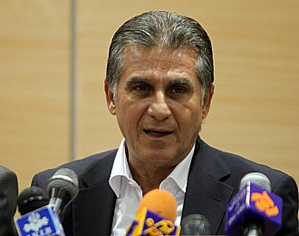 Carlos Queiroz, durante la rueda de prensa.