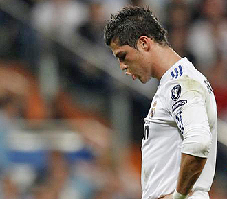Cristiano Ronaldo, durante el partido ante el Tottenham.