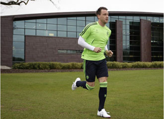 Terry, durante un entrenamiento con el Chelsea