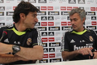 Karanka y Mourinho en sala de prensa