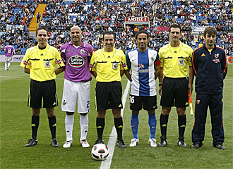 Manuel Pablo fue el capitn del Deportivo en el partido contra el Hrcules