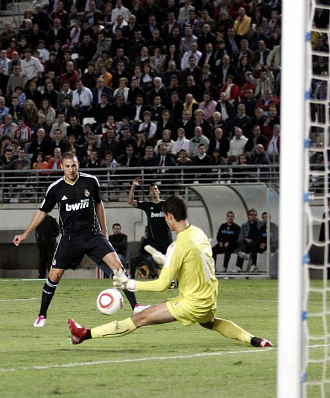 El Real Madrid jugó esta temporada en la Nueva Condomina una eliminatoria de la Copa del Rey.