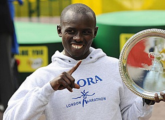Samuel Wanjiru en el pasado Maraton de Londres