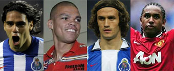 Falcao, Pepe, Carvalho y Anderson