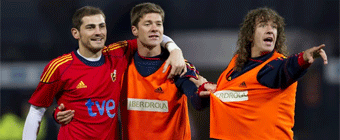 Casillas, Xabi Alonso y Puyol