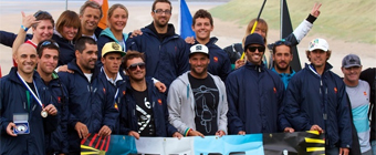 El equipo espaol de surf
