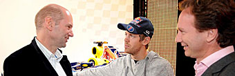 Newey, Vettel y Horner