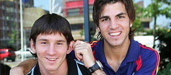 Messi y Cesc